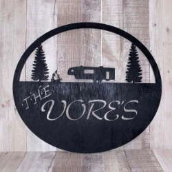 Camper Sign for Vore handcrafted by Triple R Designs