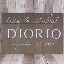 Personalized Wedding or Anniversary Sign handcrafted by Triple R Designs