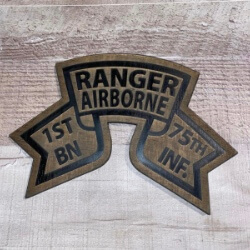 Military Ranger Emblem handcrafted by Triple R Designs